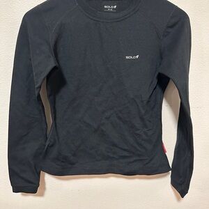Solo Charcoal Long Sleeve Top